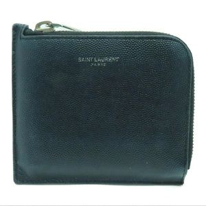 Saint Laurent YSL Card Case Black Calfskin
Leather.